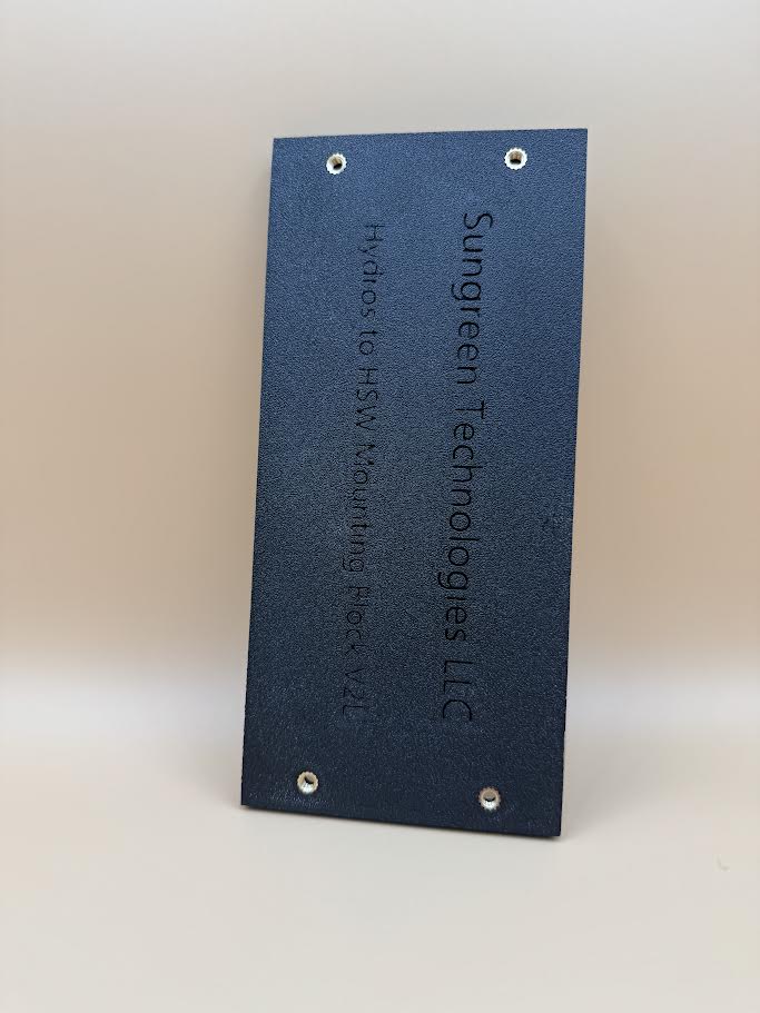 Hydros HSW Backing Plate Medium Landscape Orientation